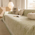 Lace Trim Pom Pom Tassel Edge Slipcover, Durable Furniture Cover for Pets Couch Sofa