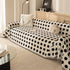 Chenille Polka Dot Sofa Cover Throw, Soft Thick Couch Cover Blanket Furniture Covers