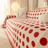 Chenille Polka Dot Sofa Cover Throw, Soft Thick Couch Cover Blanket Furniture Covers