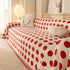 Chenille Polka Dot Sofa Cover Throw, Soft Thick Couch Cover Blanket Furniture Covers