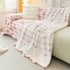 Thick Faux Fur Couch Cover Fluffy Fuzzy Warm Washable Furniture Protector for Kids Pets