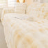 Thick Faux Fur Couch Cover Fluffy Fuzzy Warm Washable Furniture Protector for Kids Pets