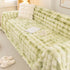 Thick Faux Fur Couch Cover Fluffy Fuzzy Warm Washable Furniture Protector for Kids Pets