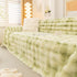 Thick Faux Fur Couch Cover Fluffy Fuzzy Warm Washable Furniture Protector for Kids Pets
