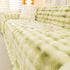 Thick Faux Fur Couch Cover Fluffy Fuzzy Warm Washable Furniture Protector for Kids Pets
