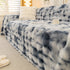 Thick Faux Fur Couch Cover Fluffy Fuzzy Warm Washable Furniture Protector for Kids Pets