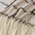 Grid Sofa Cover with Ruffle Skirt – Soft, Decorative, Full-Cover Couch Protector