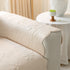 Floral Cotton Quilted Sofa Cover, Non-Slip Couch Protector with Scalloped Edges