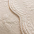 Floral Cotton Quilted Sofa Cover, Non-Slip Couch Protector with Scalloped Edges