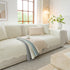 Floral Cotton Quilted Sofa Cover, Non-Slip Couch Protector with Scalloped Edges