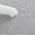 Floral Cotton Quilted Sofa Cover, Non-Slip Couch Protector with Scalloped Edges
