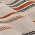 Boho Striped Couch Cover with Sheer Ruffle Skirt, Decorative Couch Throw Blanket