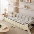 Boho Striped Couch Cover with Sheer Ruffle Skirt, Decorative Couch Throw Blanket