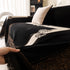 Jacquard Floral Band Sofa Cover with Tassels, Thick Textured Couch Throw Blanket