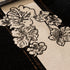 Jacquard Floral Band Sofa Cover with Tassels, Thick Textured Couch Throw Blanket