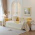 Cozy Couch Throw Blanket with Tassels, Jacquard Leaf Pattern Furniture Protector