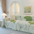 Cozy Couch Throw Blanket with Tassels, Jacquard Leaf Pattern Furniture Protector