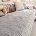 Quilted Velvet Sofa Cover, Thick Padded Couch Protector with Raised Geometric Texture