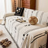 Chenille Jacquard Sofa Throw Cover with Tassel Soft Thick Couch Protector Blanket