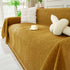 Solid Color Chenille Sofa Throw Blanket, Modern Decor Soft Couch Cover with Fringes