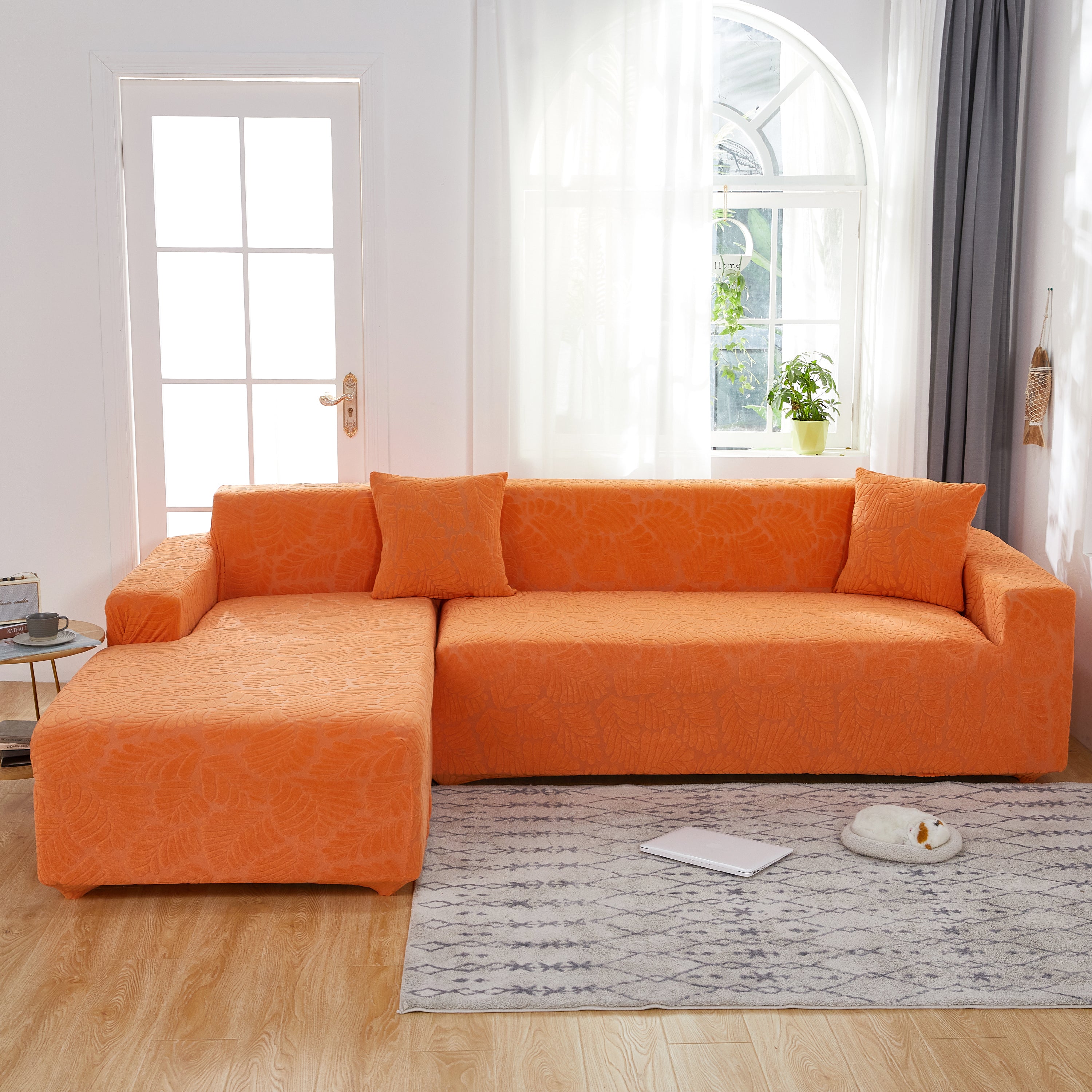 Stretch Couch Covers for 1/2/3/4/5 Seater L Shape Sofa Slipcovers with Elastic Bottom for Kids