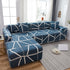 L Shape Stretch Slipcover with Elastic Bottom - Washable, Durable Furniture Protector for Sectional Sofa, Ideal for Pets, Kids & Families