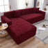 Stretch Couch Covers for 1/2/3/4/5 Seater L Shape Sofa Slipcovers with Elastic Bottom for Kids