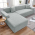 Stretch Couch Covers for 1/2/3/4/5 Seater L Shape Sofa Slipcovers with Elastic Bottom for Kids