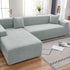 Stretch Couch Covers for 1/2/3/4/5 Seater L Shape Sofa Slipcovers with Elastic Bottom for Kids