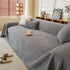 Textured Throw Blanket with 3D Dobby Weave, Minimalist Furniture Protector for Couch