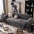 Chenille Camellia Floral Sofa Throw Cover Couch Blanket with Striped Jacquard