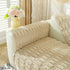 Bamboo-Style Sofa Towel, Faux Rabbit Fur Thickened Non-slip Seat Cushion Covers