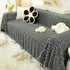 Fluffy Faux Fur Couch Cover Plush Sofa Throw, Warm & Stylish Sofa Protector