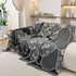 Modern Retro Sofa Throw - Decorative, Washable Chenille Blanket & Couch Protector