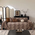 Leopard Print Flannel Sofa Throw Cover, Soft Couch Protector for Pets, Kids & Home
