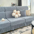Universal Elastic Skirt Sofa Slipcover, Stretch Sofa Cushion Cover For Bedroom Office Living Room