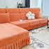 Universal Elastic Skirt Sofa Slipcover, Stretch Sofa Cushion Cover For Bedroom Office Living Room