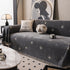 Chenille Camellia Floral Sofa Throw Cover Couch Blanket with Striped Jacquard