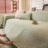 Natural Textured Linen Couch Cover, Breathable & Hypoallergenic Furniture Protector