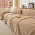 Textured Throw Blanket with 3D Dobby Weave, Minimalist Furniture Protector for Couch