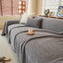 Textured Throw Blanket with 3D Dobby Weave, Minimalist Furniture Protector for Couch