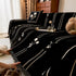 Chenille Jacquard Sofa Throw Cover with Tassel Soft Thick Couch Protector Blanket
