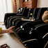 Chenille Jacquard Sofa Throw Cover with Tassel Soft Thick Couch Protector Blanket
