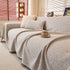 Natural Textured Linen Couch Cover, Breathable & Hypoallergenic Furniture Protector