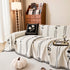 Chenille Jacquard Sofa Throw Cover with Tassel Soft Thick Couch Protector Blanket