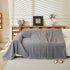 Textured Throw Blanket with 3D Dobby Weave, Minimalist Furniture Protector for Couch