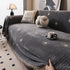 Chenille Camellia Floral Sofa Throw Cover Couch Blanket with Striped Jacquard