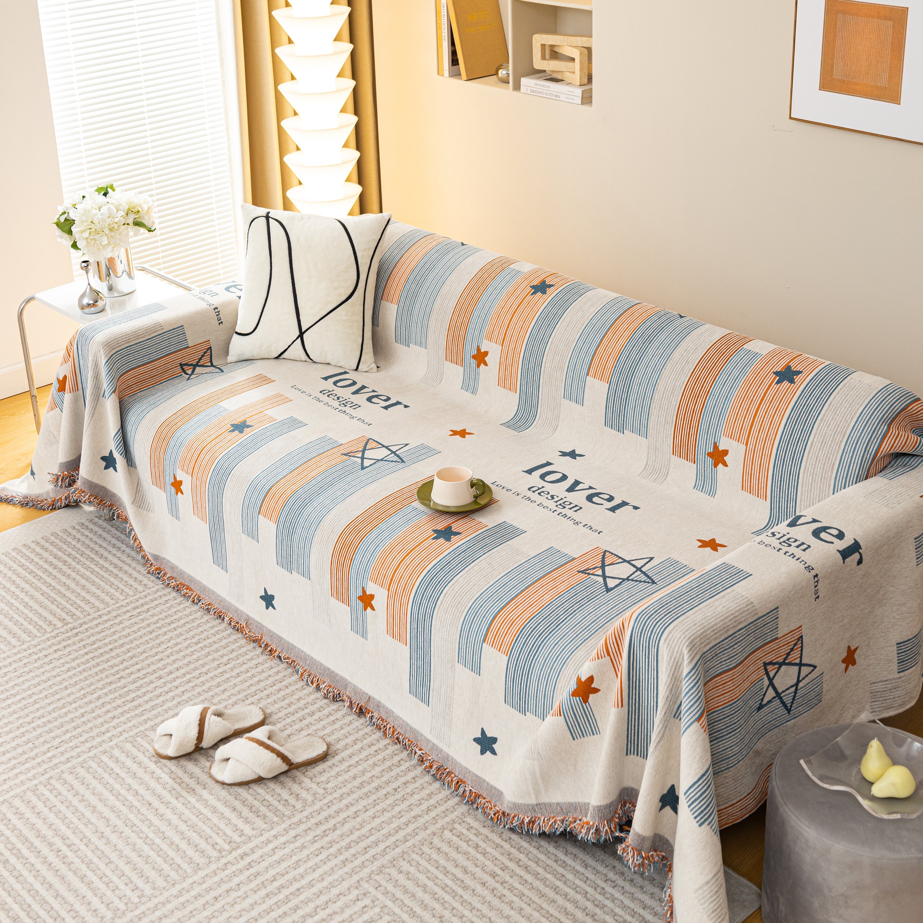 Chenille Lover Sofa Cover Blanket, Couch Protector Blanket for Couches, Large Throw Blanket for Couch