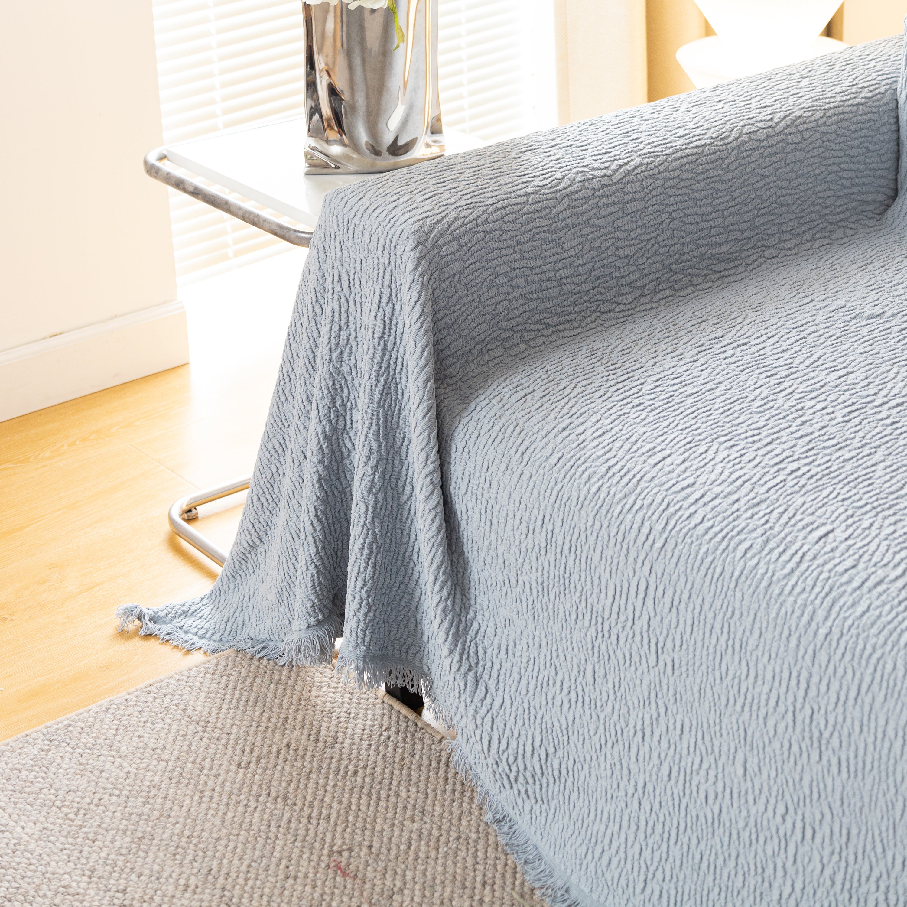 Sofa Throw Covers L-Shape Sectional Couch Cover for Dogs Cats Furniture Protector