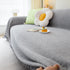 Chenille Large Throw Couch Cover Blanket with Water-Resistant for Futon, Loveseat, and L-Shaped Sofa